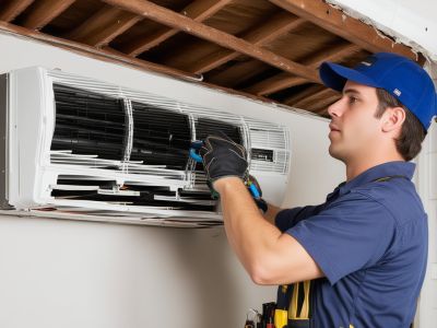 Professional installation of new central air conditioning system