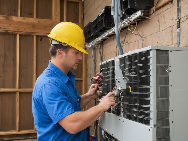 J&B Heating & Cooling company team working together